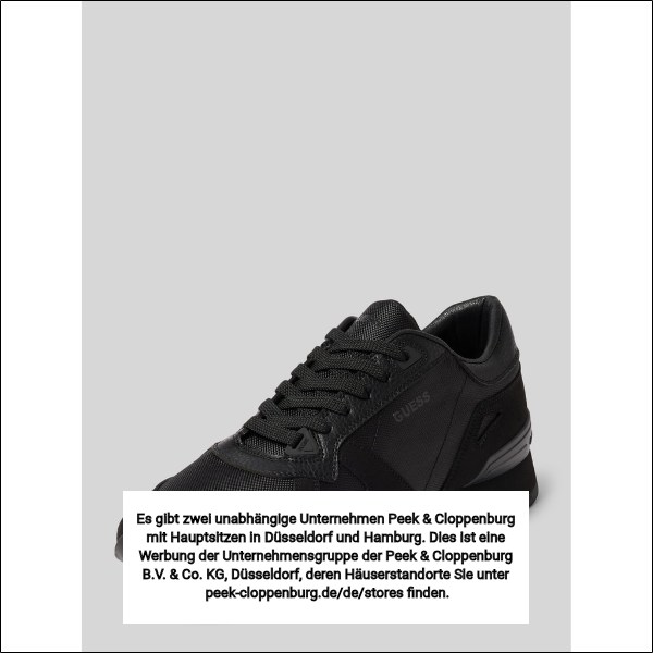 Guess Herren Sneaker Low Schwarz Gr. 40
