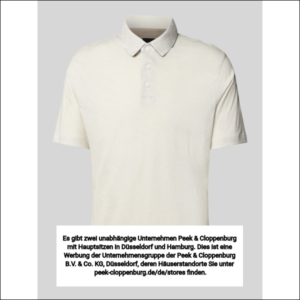 Armani Exchange Offwhite Poloshirt Mit Kurzer Knopfleiste