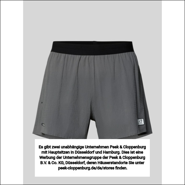 Ea7 Emporio Armani Herren Mittelgrau Relaxed Fit Shorts Mit Integriertem Slip Xxl