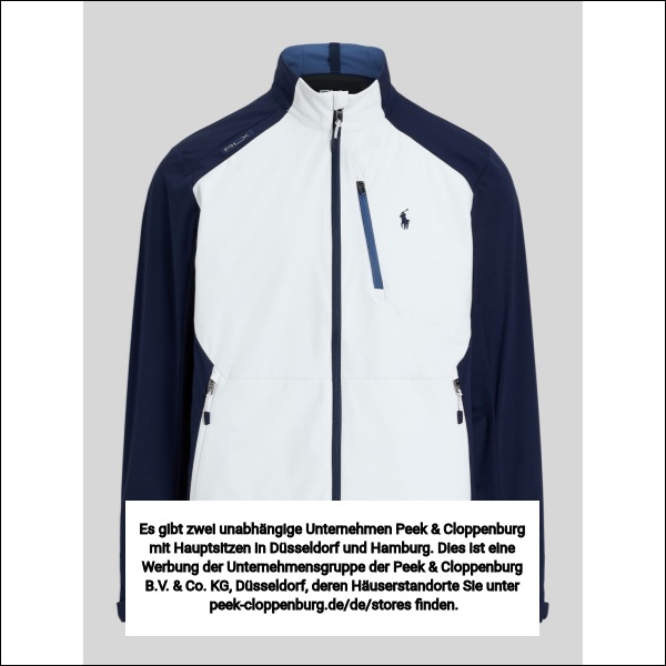Polo Ralph Lauren Herren Weiss Regular Fit Blouson Mit Zweiwege-Reißverschluss