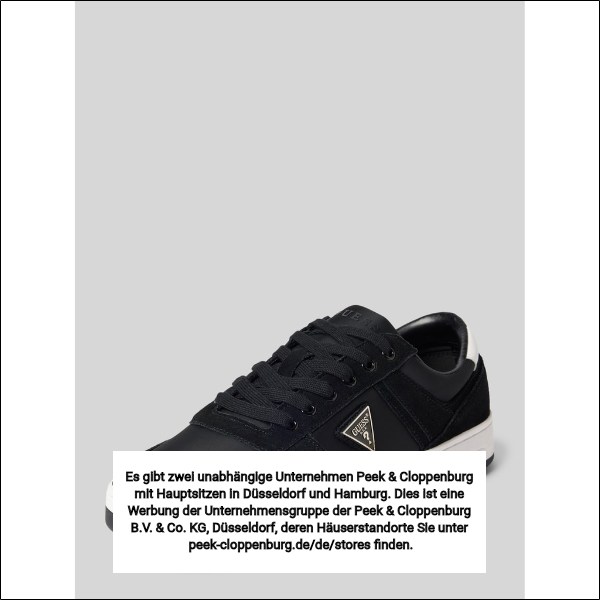 Guess Herren Sneaker Low Schwarz Gr. 40