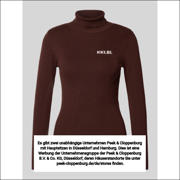 Karo Kauer Damen Rollkragenpullover Braun Gr. Mittel